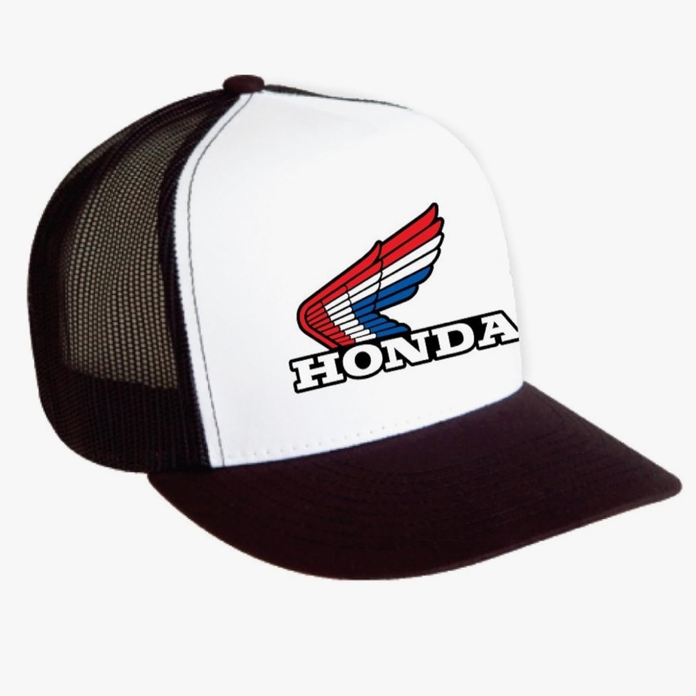 Factory Effex 18-86302 Honda Vintage Snapback Hat (Black/White, One Size)